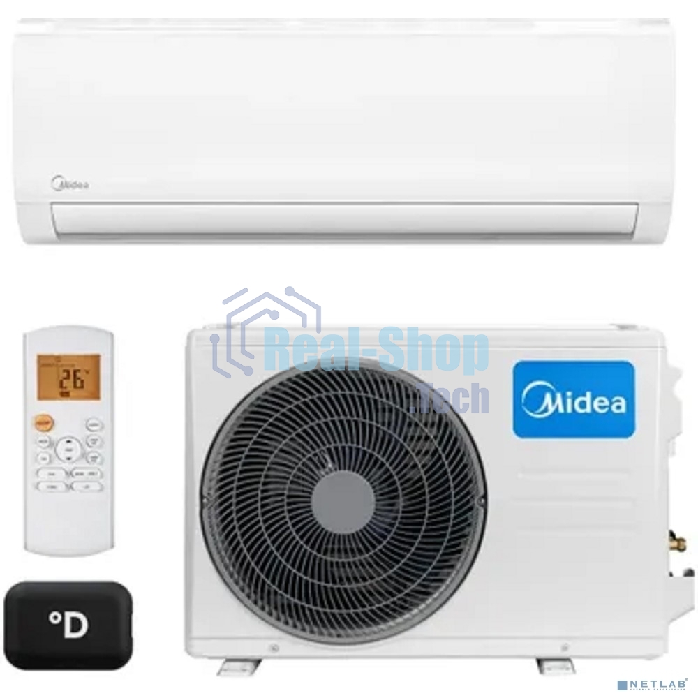 Сплит-система Midea Favorite MSFRW-12HRN8-I до 35м2, 12000BTU, с голосовым помощником, (комплект из 2-х коробок)