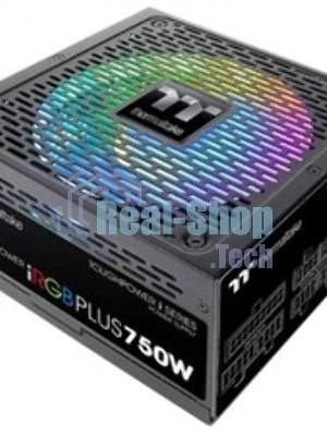 Блок питания Thermaltake Toughpower iRGb PLUS 750W RTL (PS-TPI-0750F3FDGE-1), 750Вт, 80 PLUS Gold, 140мм, модульный, черный