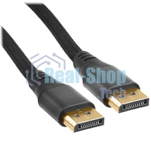Кабель DisplayPort Cablexpert CC-DP8K-6, v1.4, 1.8м, 20M/20M, нейлоновая оплетка, метал. разъемы, пакет