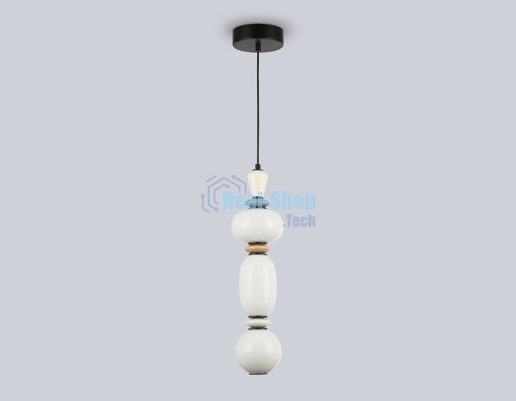 Светильник Ambrella light LH53142 BK/WH черный/белый 15W 3000K D140*1760