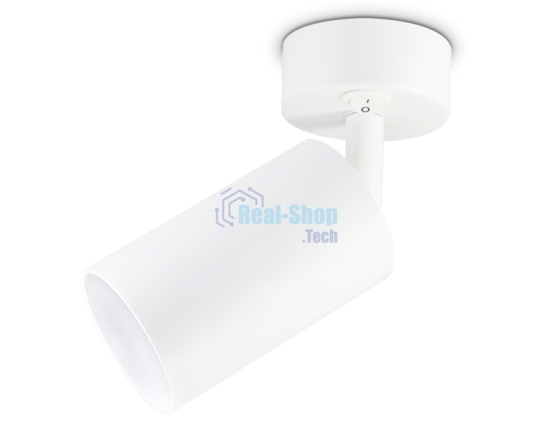 Накладной спот с выключателем Ambrella light TA126 WH белый GU10 max 12W D70*164*D55