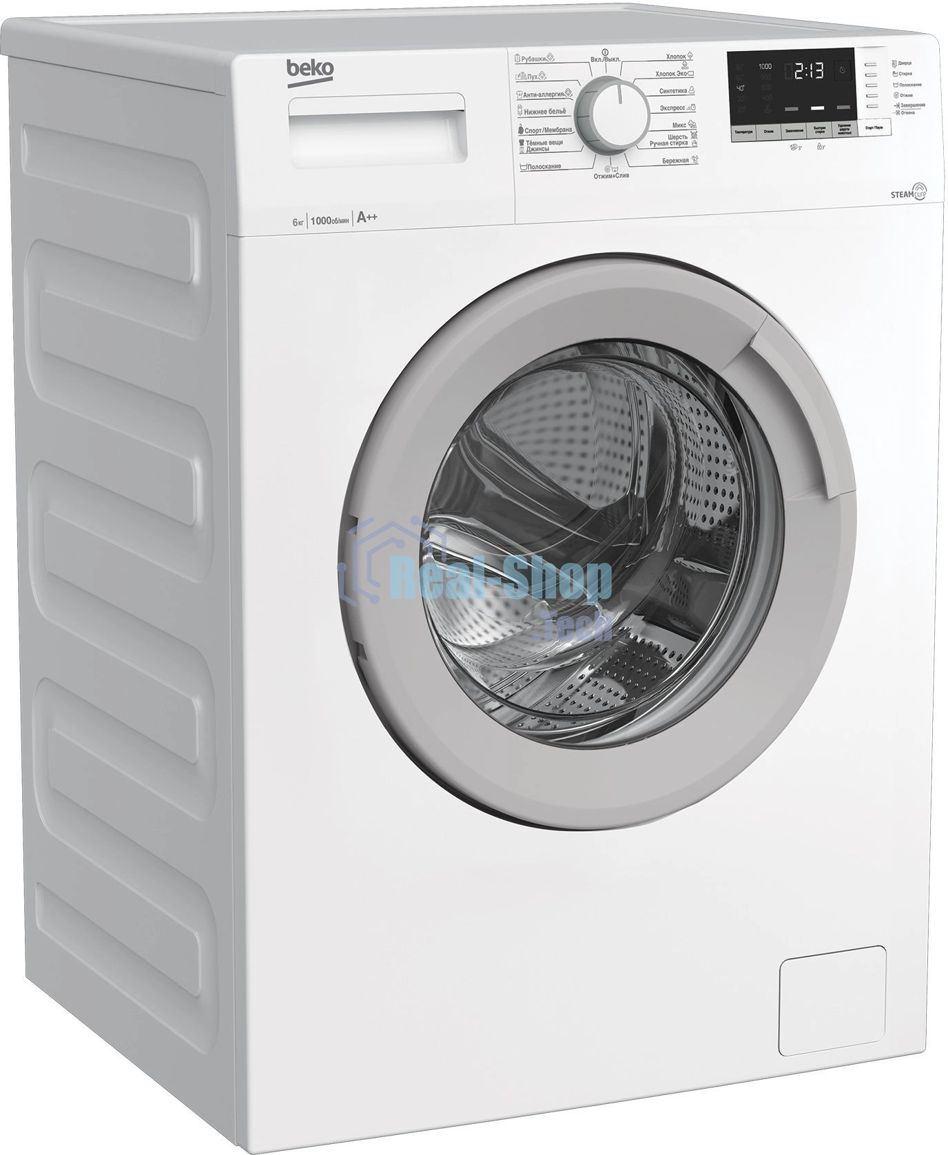Стиральная машина Beko WSDN63512ZSW белый, загрузка фронтальная 6 кг, 1000 об/мин., класс: А