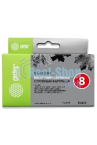 Картридж струйный Cactus CS-CLI8BK черный (12 мл) для Canon Pixma iP4200, iP5200, MP500, MP800, iP4300, iP5300, MP800, MP830, MP530, MP600, MP810, MP470, MX850, iP6600D, iP6700D, MP970, Pro9000, Pro9000 Mark II