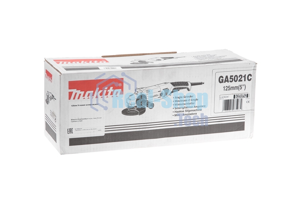 Угловая шлифовальная машина Makita GA5021C УШМ,ф125мм,1450Вт,10000об\м,2.4кг,кор,электронная стабилизация