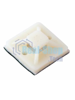 Площадка самоклеящаяся Rexant 30х30 мм, белая, упаковка 100 шт.