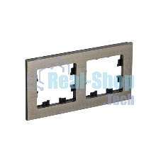 Рамка 2-м AtlasDesign Nature металл латунь SchE ATN312202 Рамка 2-м AtlasDesign Nature металл латунь SchE ATN312202