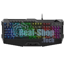Игровая клавиатура Sharkoon Skiller SGK4 (резиновые колпачки, RGB подсветка, USB)