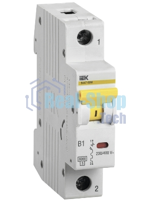 Выключатель автоматический однополюсный ВА47-60M 1Р 16А 6кА С MVA31-1-016-C IEK