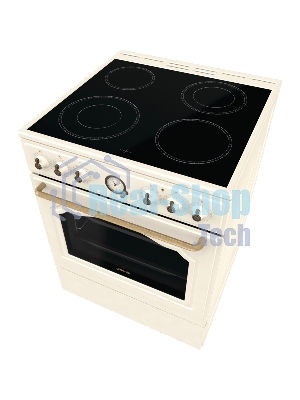 Плита электрическая Gorenje GECS6B70CLI бежевая, конфорок 4 электрических, духовка 71 л, 60 см x 85 см x 60 см