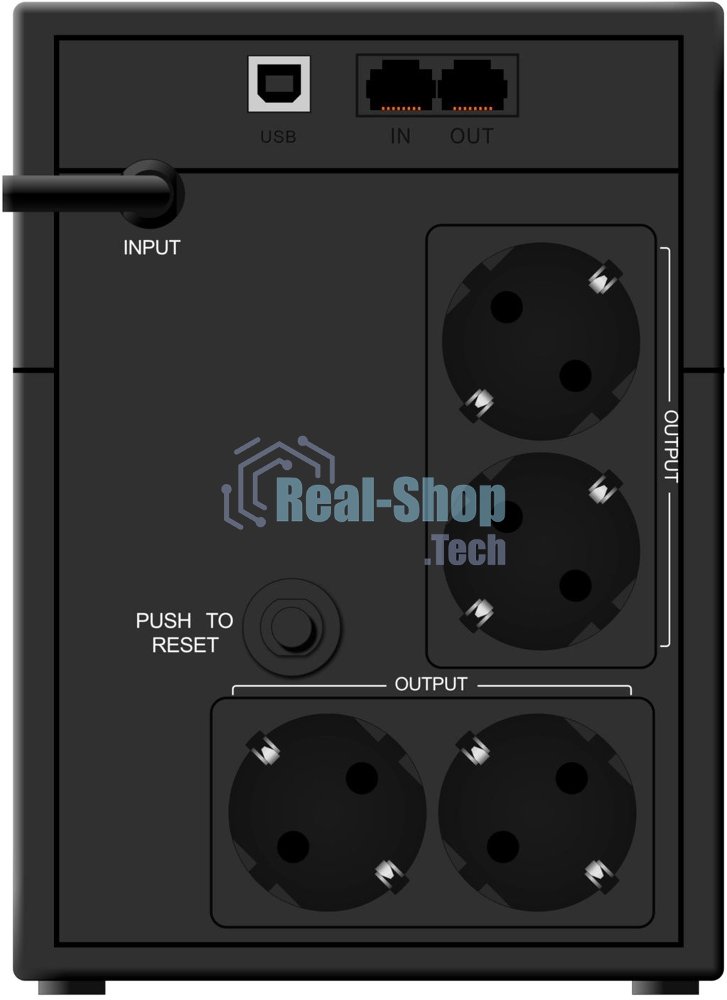 Источник бесперебойного питания Ippon Back Basic 1200 LCD Euro 720Вт 1200ВА черный