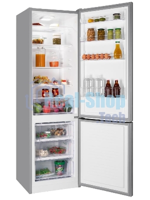 Холодильник Nordfrost NRB 134 S серебристый двухкамерный 238/100 л морозилка снизу, капельная система