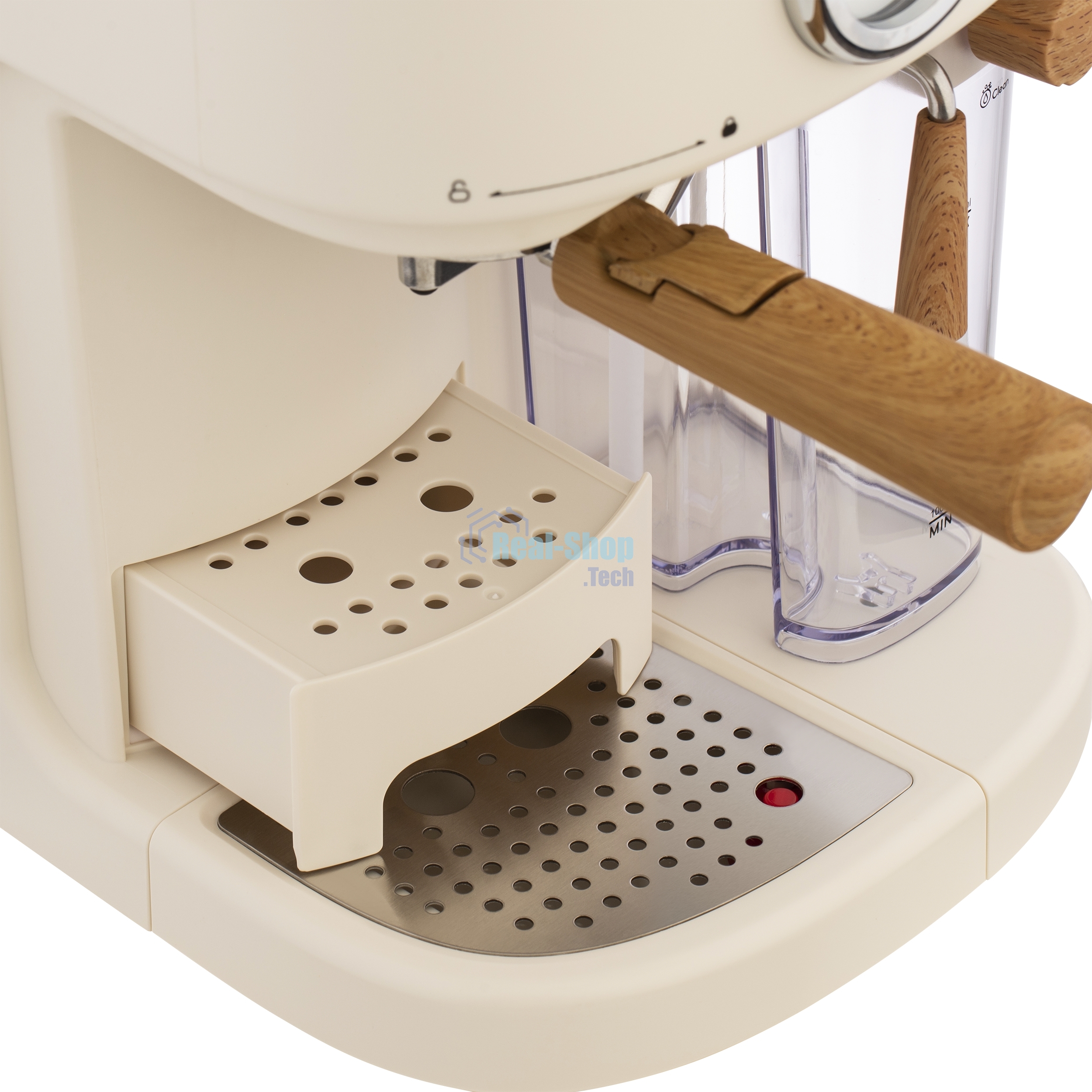 Кофеварка рожковая Maunfeld MF-737BG PRO бежевый, исп. кофе - молотый, 1.5 л, 1250 Вт, 15 бар