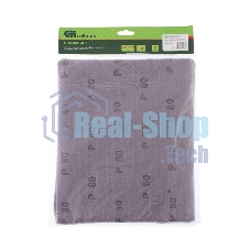 Шлифлист на тканевой основе Сибртех, P 80, 230 х 280 мм, 10 шт., влагостойкий