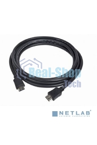 Кабель Cablexpert HDMI CC-HDMI4-30M, 19M/19M, v1.4, медь, позол.разъемы, экран, усилитель сигнала, 30м, черный, пакет