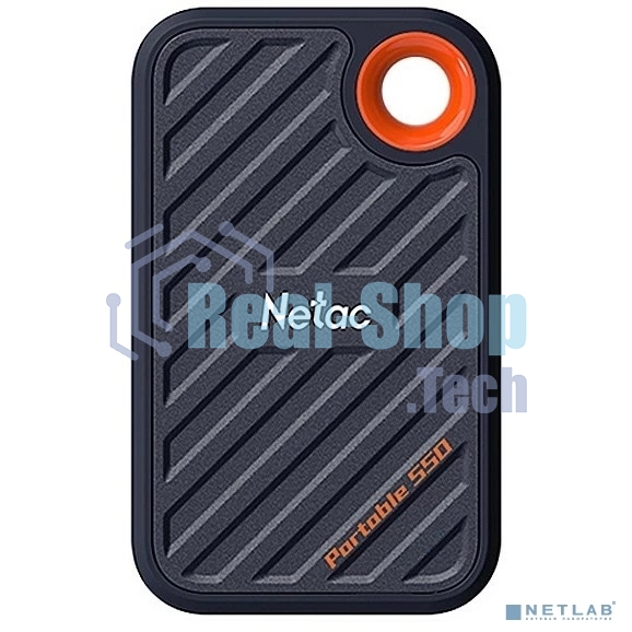 Внешний SSD Netac ZX20, 512 Gb, USB 3.2 Gen 2x2 Type-C, R/W 2000/1800, черный