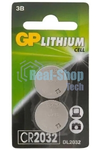 Батарея GP Lithium CR2032 (2шт) блистер