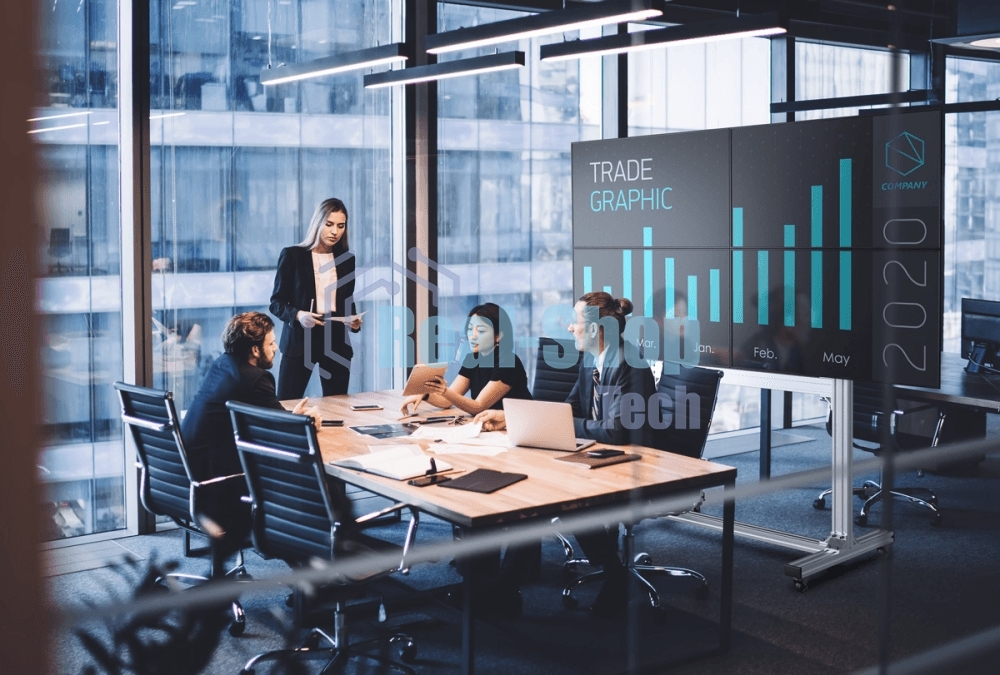 Напольный мобильный стенд ONKRON FSPRO2L-22 для видеостен 2х2 4 x 40”- 50