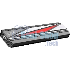 Внешний SSD Netac ZX20L, 2TB, USB 3.2 Gen 2 Type-C, R/W 2000/1800, черный/красный