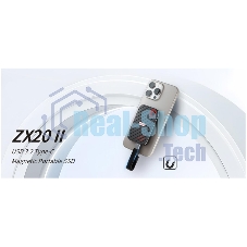 Внешний SSD Netac ZX20 II, 512 Gb, USB 3.2 Gen 2x2 Type-C, R/W 2000/1800, черный