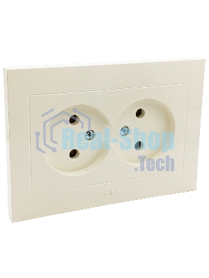 Ovivo Розетка 2-ая б/з ГРАНО (GRANO),  крем, 400-020300-908