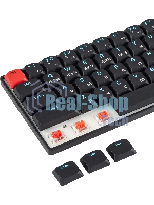 Клавиатура Acer OKR400 гибридная, USB Type-A, Bluetooth, радиоканал, чёрный