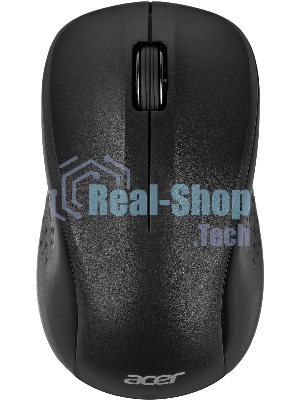 Мышь беспроводная Acer OMR302 черный, 1200 dpi, радиоканал, USB, кнопки - 3
