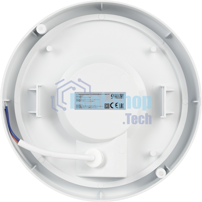 Светильник ЖКХ Gauss Elementary круг 20W 1620lm 4000K 160-260V IP65 D175x52мм белый LED