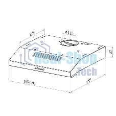 Вытяжка козырьковая Lex S 600 белый, 59.5 см, 440 куб. м/ч, 42 дБ