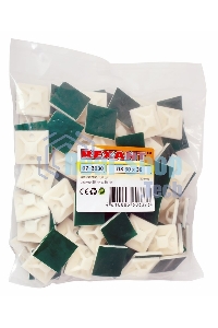 Площадка самоклеящаяся Rexant 30х30 мм, белая, упаковка 100 шт.