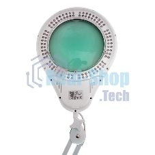 Лупа на струбцине Rexant, круглая, 5D, с подсветкой 108 LED, белая