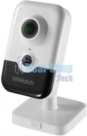 Видеокамера IP Hikvision HiWatch DS-I214(B) 4-4мм цветная корп.:белый/черный