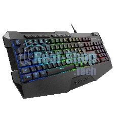 Игровая клавиатура Sharkoon Skiller SGK4 (резиновые колпачки, RGB подсветка, USB)