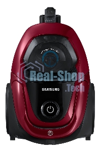Пылесос Samsung VC18M31A0HP бордовый/черный, 380/1800 Вт, уборка сухая, пылесборник контейнер 2 л