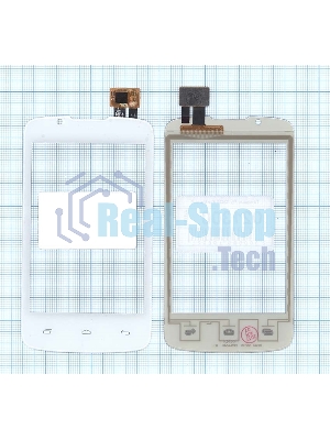 Сенсорное стекло (тачскрин) для Fly IQ436 Era Nano 3, белое