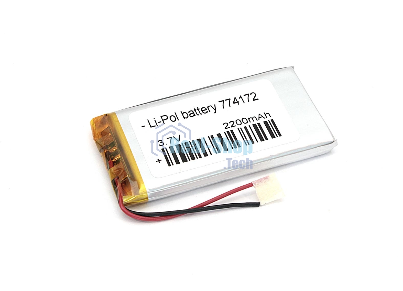 Аккумулятор Li-Pol (батарея) 7.7x41x72мм 2pin 3.7V/2200mAh