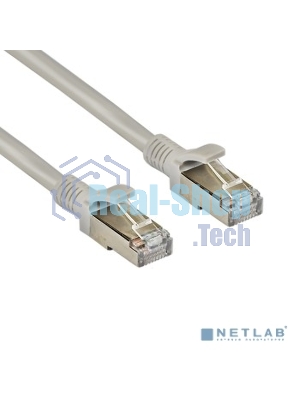 Патч-корд ExeGate FTP-RJ45-RJ45-C5e-CU-3M-GY, FTP, cat.5e, 3м, медь, серый