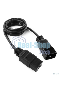 Кабель питания для UPC Gembird/Cablexpert, 1.5м, С19 - C20, 16А, черный, с заземлением(PC-189-C19)