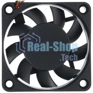 Вентилятор для корпуса Gembird черный, 60 мм, 4000 об/мин, 25 дБ, 3 pin