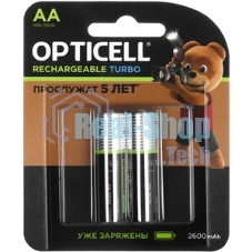 Аккумулятор Opticell Turbo 6080001 AA NiMH 2600mAh (2шт) блистер