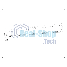 Управляемый светодиодный светильник для шинопровода Magnetic Ambrella light GL1291 WH белый IP20 24W 3000K-6400K 220V 120° 562*25*42 (Без ПДУ)