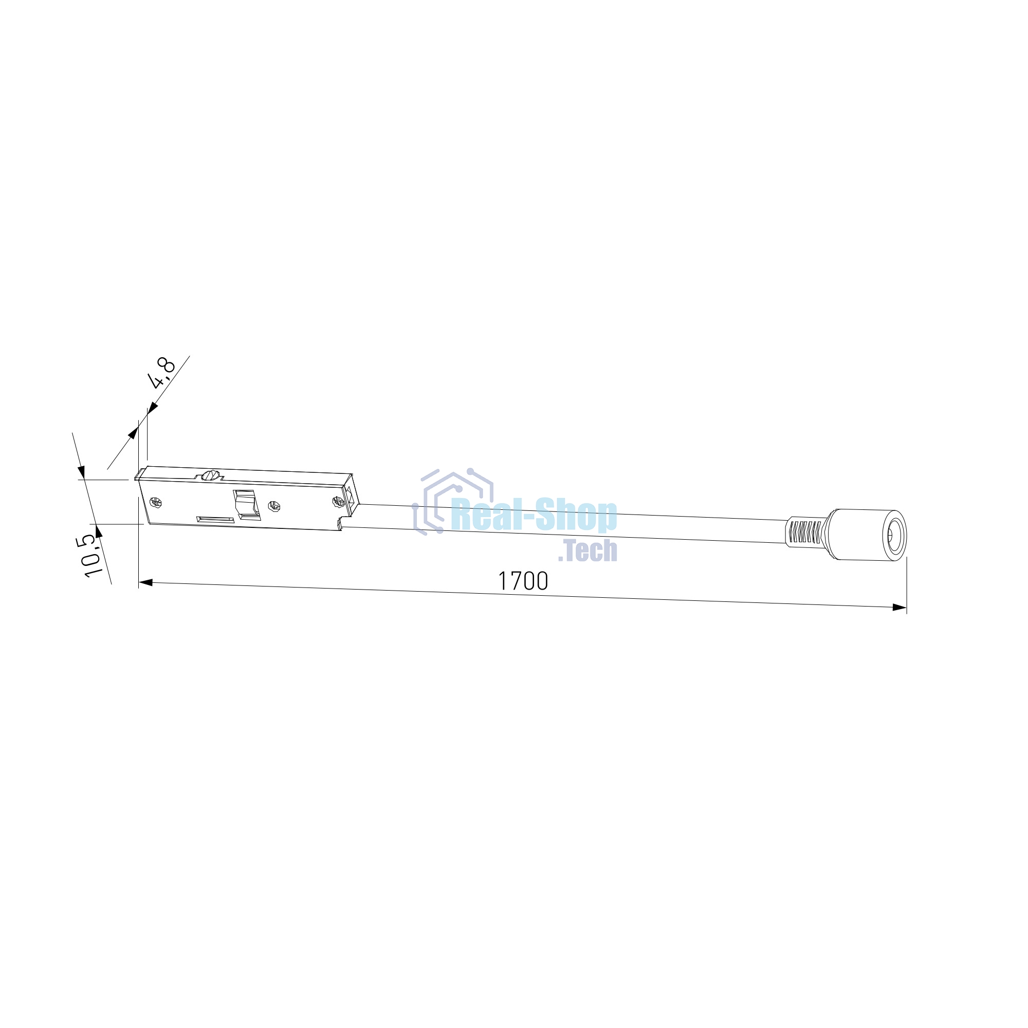 Mini Magnetic Ввод питания M (черный) 85196/00