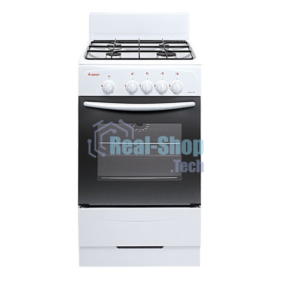 Плита газовая Gefest ПГ 3200-08 белый, конфорок 4 шт, духовка 42 л, 50 см x 85 см x 53 см