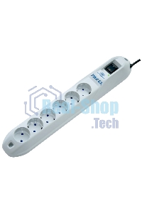 Сетевой фильтр Pilot GL 1.8 м (6 розеток) белый (коробка)