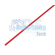 Термоусаживаемая трубка Rexant 8,0/4,0 мм, красная (бухта 100 м)