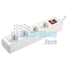 Удлинитель 4х1.5 м с заземл. 16А IP20 У04К с выкл. ПВС 3х1 ИЭК WYP10-16-04-01-ZK-17