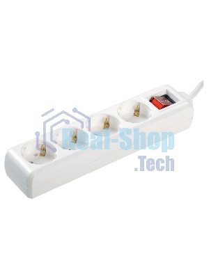 Удлинитель 4х1.5 м с заземл. 16А IP20 У04К с выкл. ПВС 3х1 ИЭК WYP10-16-04-01-ZK-17