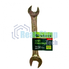 Ключ рожковый Сибртех, 12 х 13 мм, желтый цинк 14305