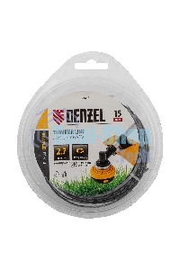 Леска для триммера Denzel двухкомпонентная эллипс, 2,7мм х 15м, блистер EXTRA CORD