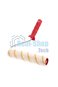 Валик в сборе Matrix полиакрил желтая полоса, 250 мм, ворс 12 мм, D 36 мм, D ручки 6 мм