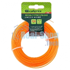 Леска строительная Сибртех, 100 м, D 1 мм, оранжевый